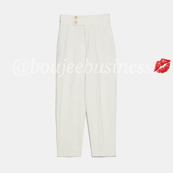 ZARA Waist Detail Pants - Picture 7 of 7
